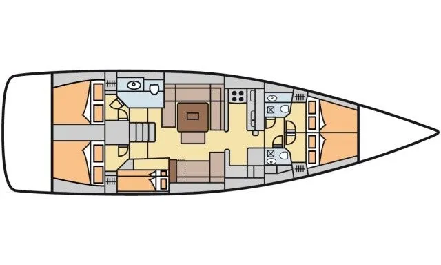 Explore La Maddalena on a 15.1m 5 Cabin Sailing Yacht Rental
