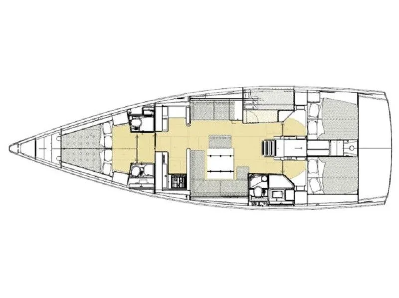 Charter a 15.2m 5 Cabin Sailing Yacht in Cagliari
