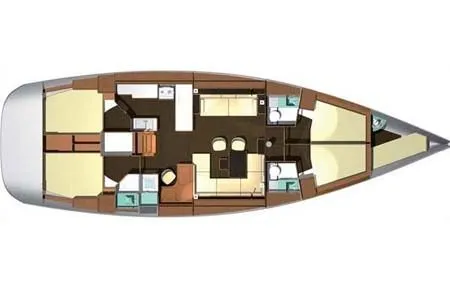 Explore Porto Pollo on a 16m 3 Cabin Sailing Yacht Rental