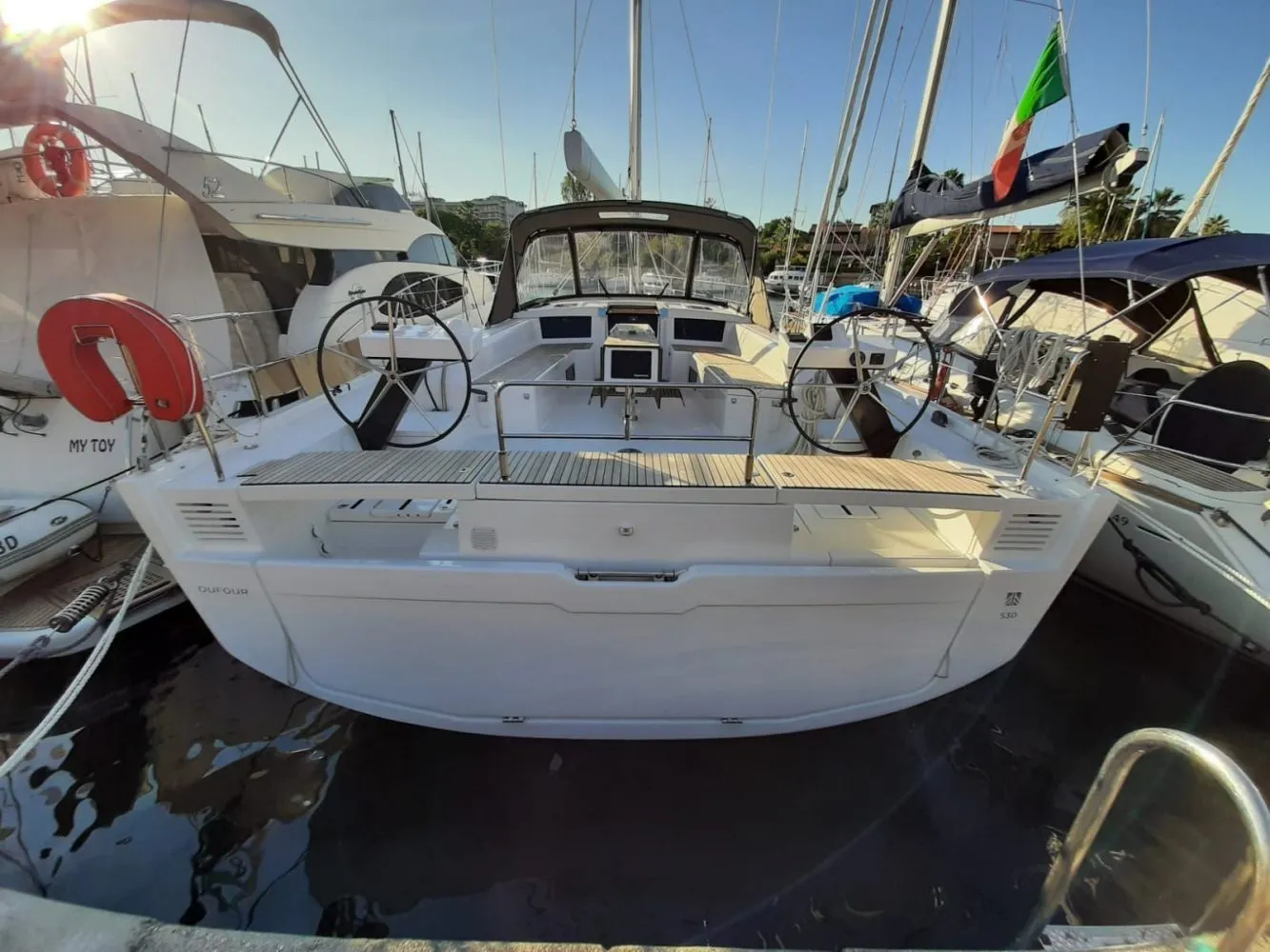 Rent a 16.35m Dufour 530 Sailing Yacht in Furnari