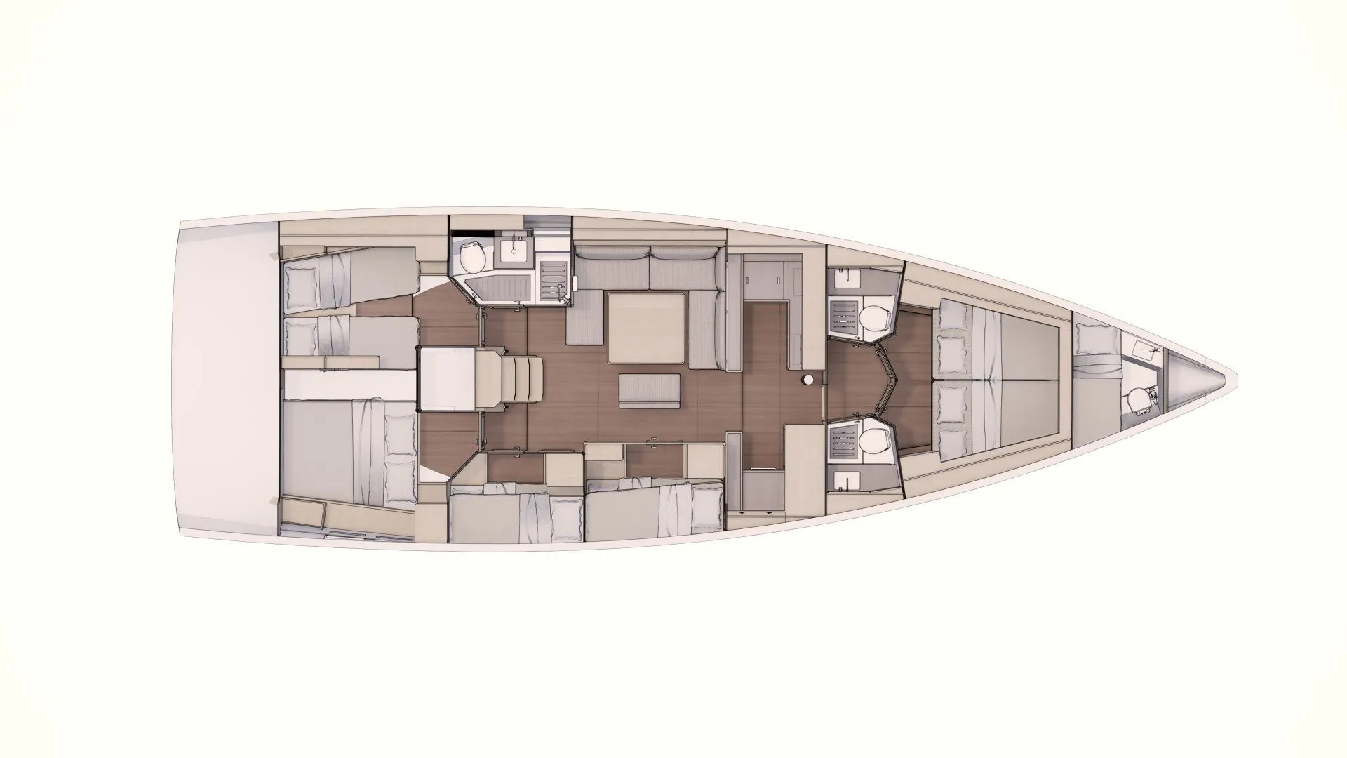 Rent a 16.35m Sailing Yacht Dufour 530 in Castellammare di Stabia