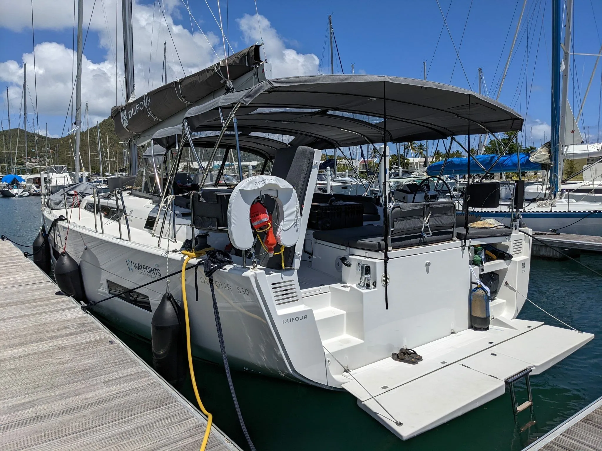 Explore Tortola on a 16.45m Rental Dufour 530