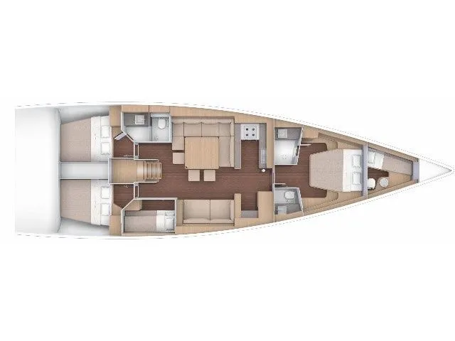 Charter a 17.06m Dufour 56 Sailing Yacht in Nikiti