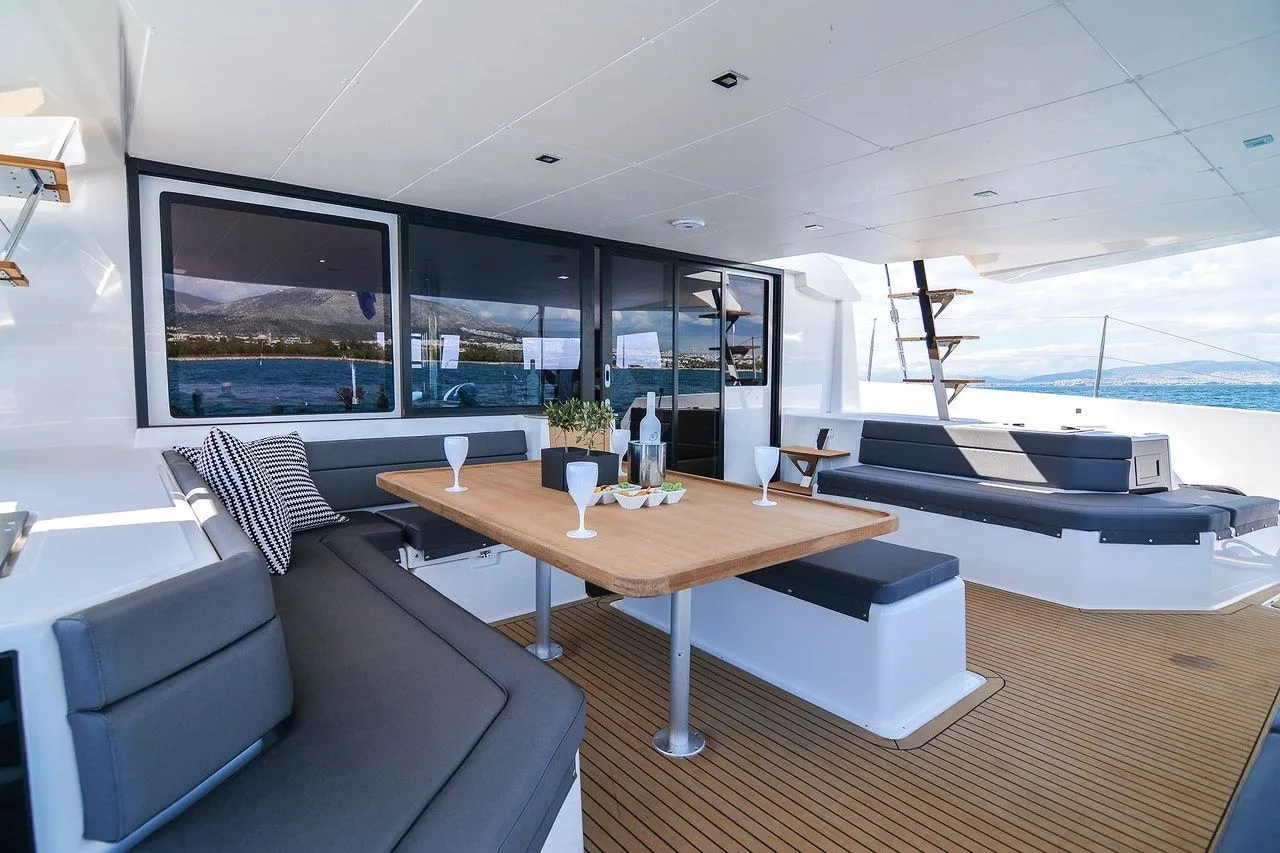 Explore Parikia on a 14.6m Rental Dufour Catamarans 48