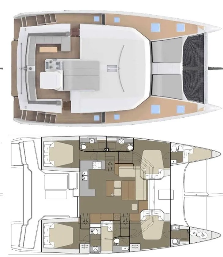 14.7m Primošten Catamaran Dufour Catamarans 48 Hire