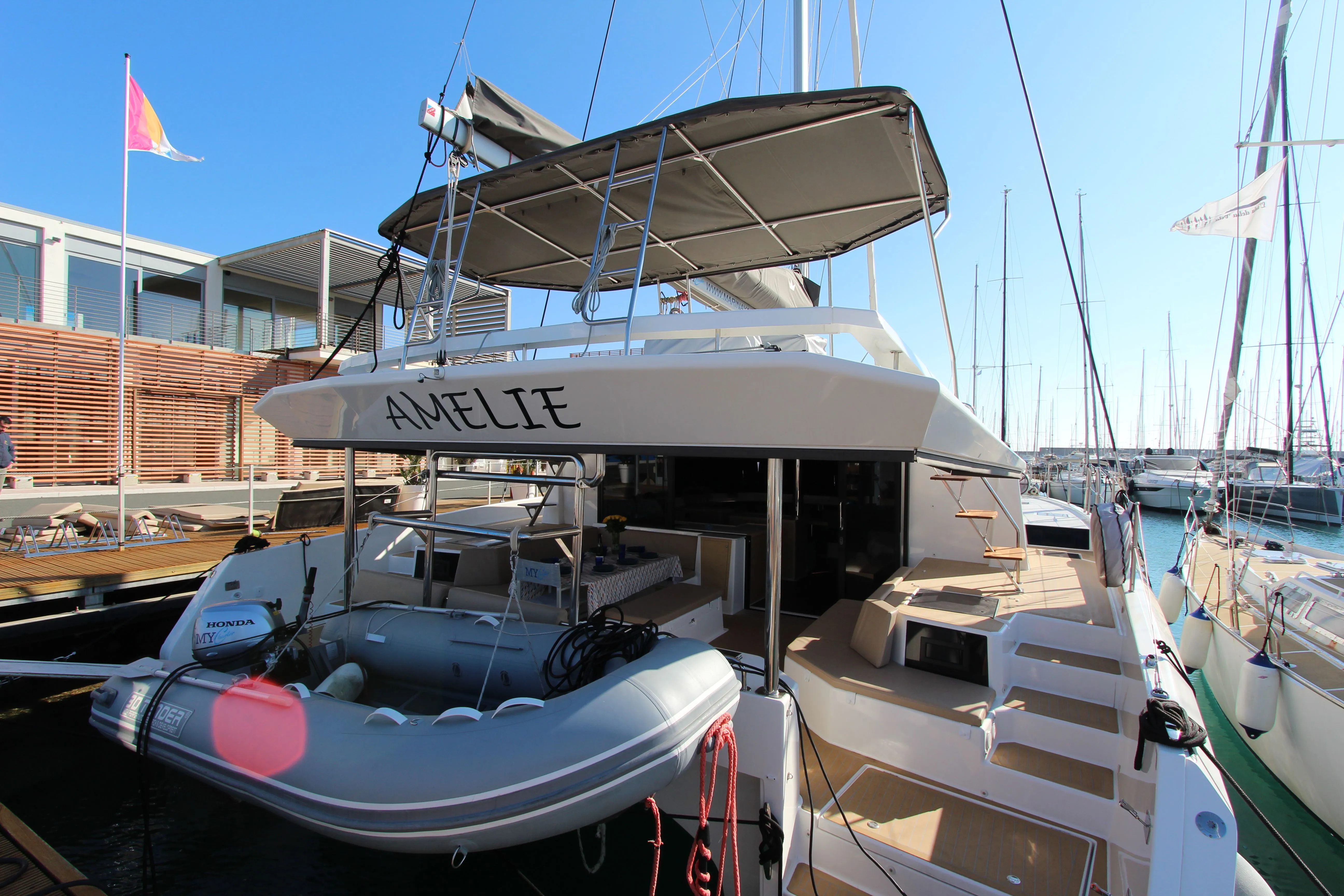 Explore San Vincenzo on a 14.63m Rental Catamaran