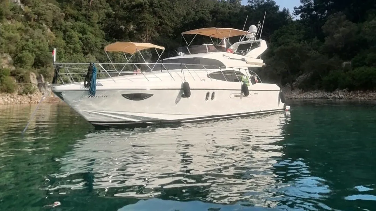 Explore Göcek on a 16.85m 3 Cabin Motor Yacht Rental