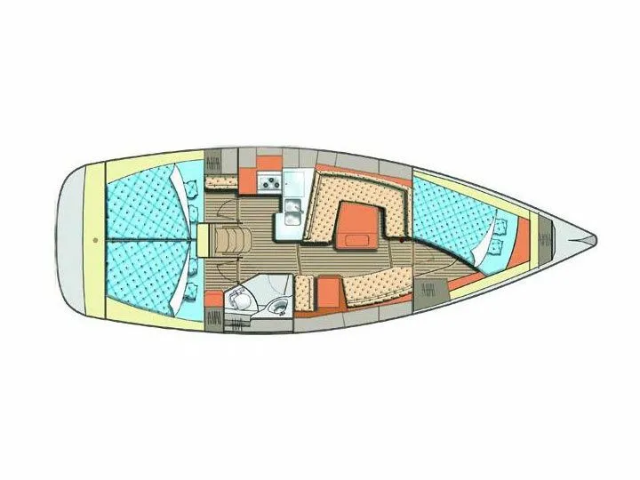 Explore Baska Voda on a 11.55m 3 Cabin Sailing Yacht Rental