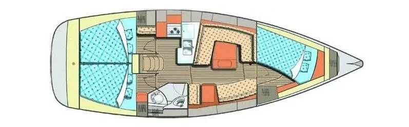 11.55m Pula Sailing Yacht Elan 384 Impression Hire