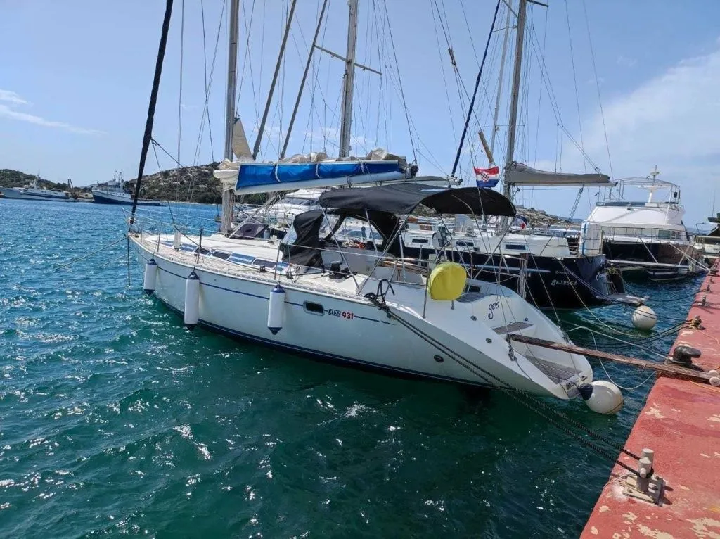 Explore Tribunj on a 13m Rental Elan 431
