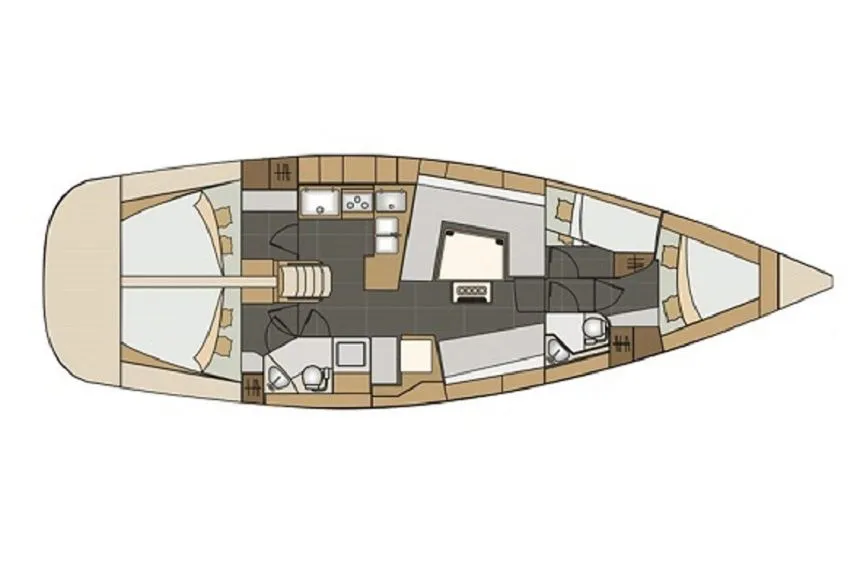 13.85m Trogir Elan 45 Sailing Yacht Hire