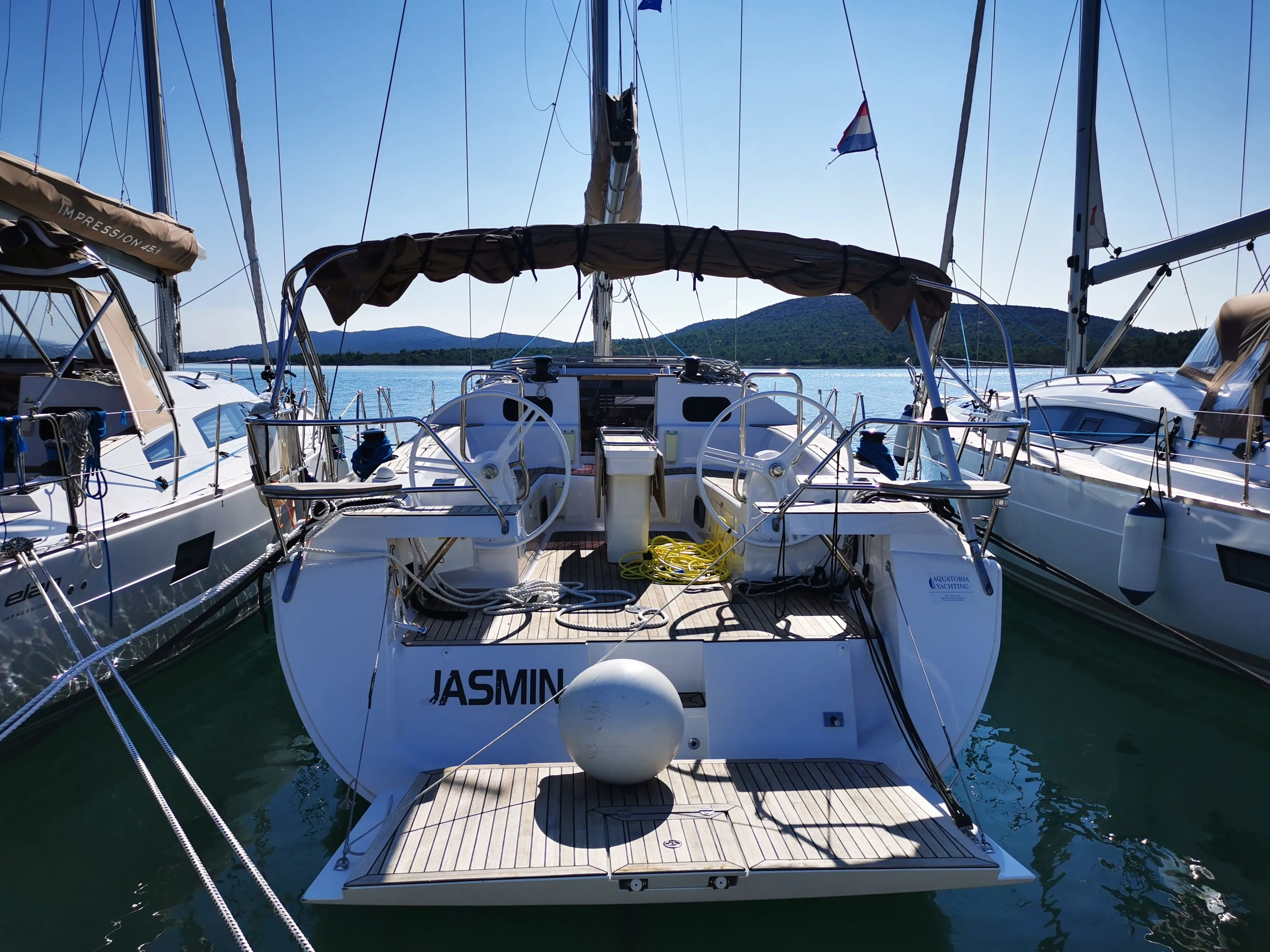 Explore Pirovac on a 13.85m Rental Elan 45