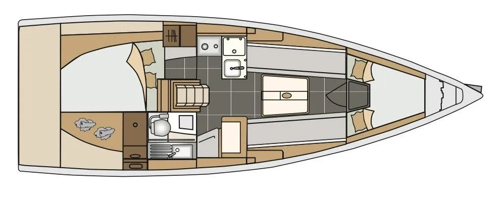 9.25m Kastela Elan E3 Hire