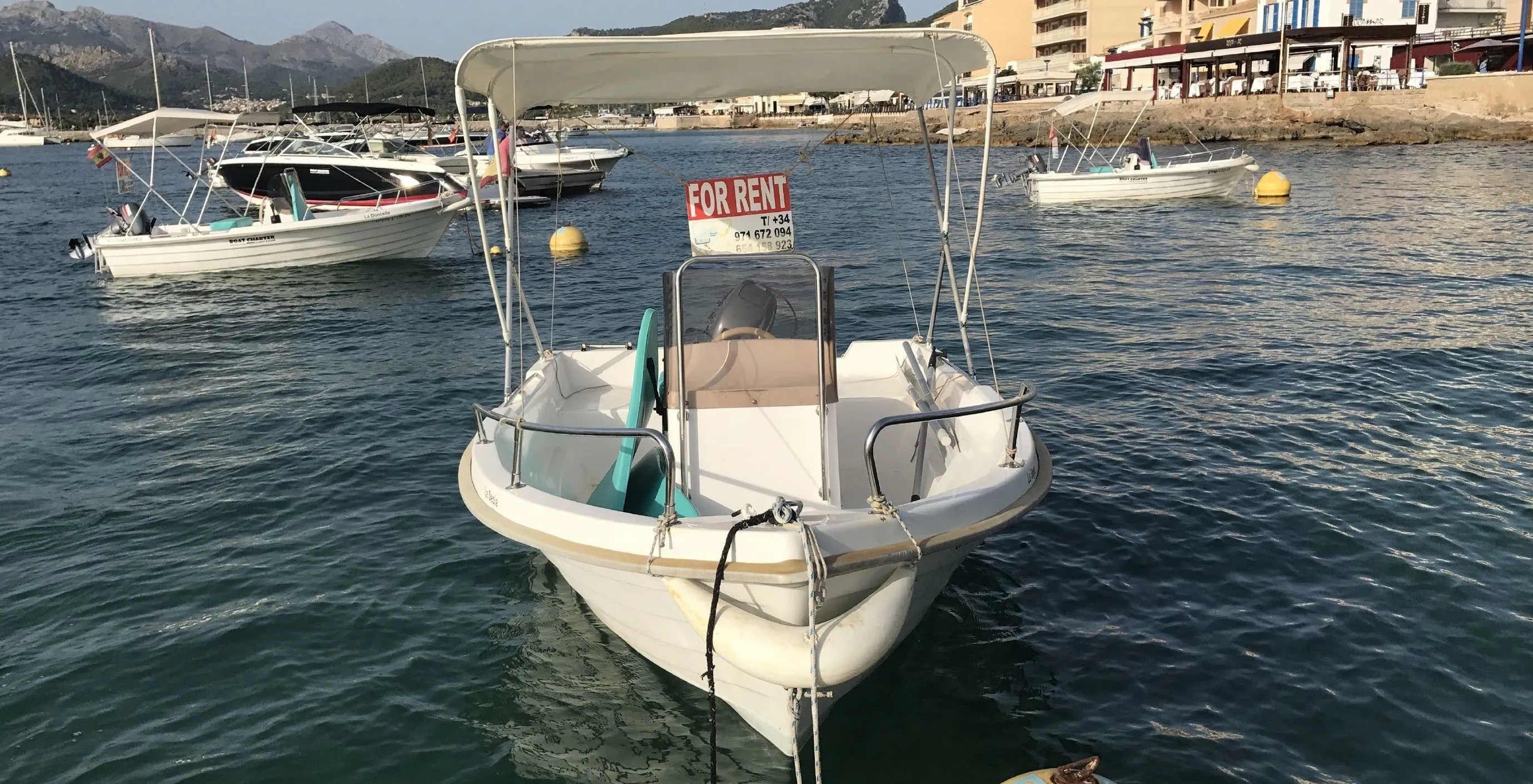 Explore Port d'Andratx on a 4.15m Rental Estable 415
