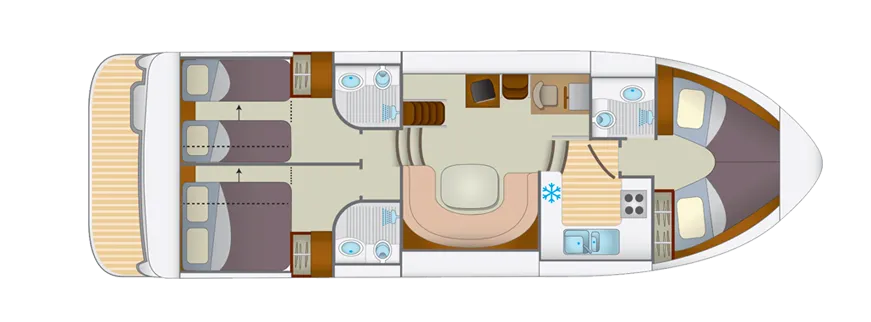Explore Fürstenberg-Havel on a 12.95m Rental House Boat