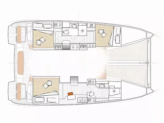 11.4m Barcelona Catamaran Excess 11 Hire