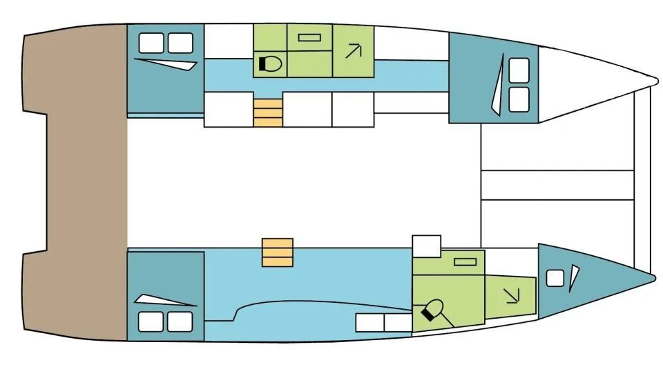 Charter a 11.33m 4 Cabin Catamaran in Toulon