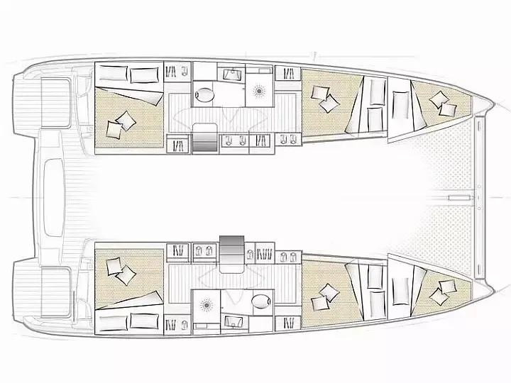 11.33m Nettuno Catamaran Excess 11 Hire