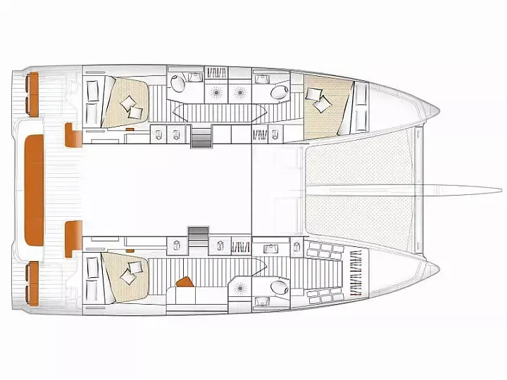 Rent a 13.97m 3 Cabin Catamaran in Papeete
