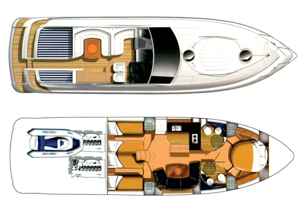 Charter a 16.25m 2 Cabin Motor Yacht in Mahón