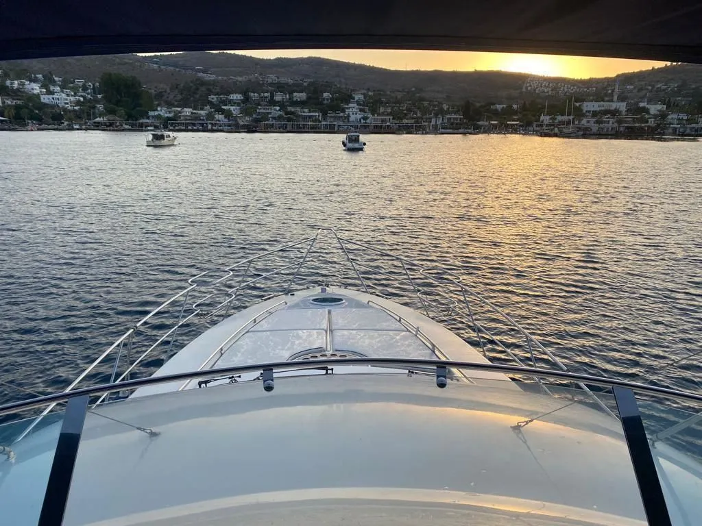 Explore Bodrum on a 17.05m Rental Motor Yacht Fairline Squadron 55