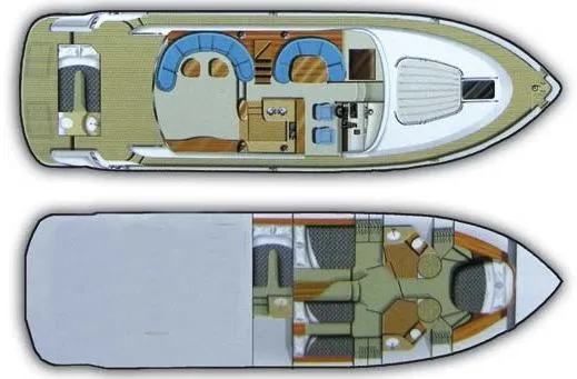 17.92m Gelendzhik Motor Yacht Fairline Squadron 58 Hire