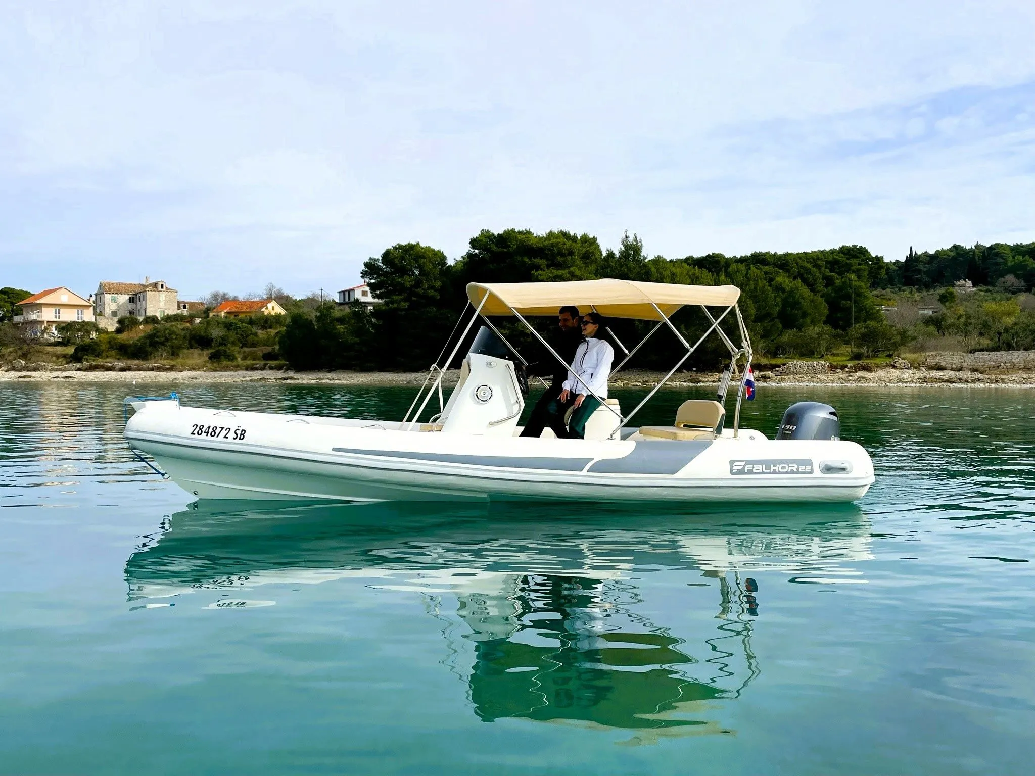 Explore Šibenik on a 6.49m Rental Falkor 22