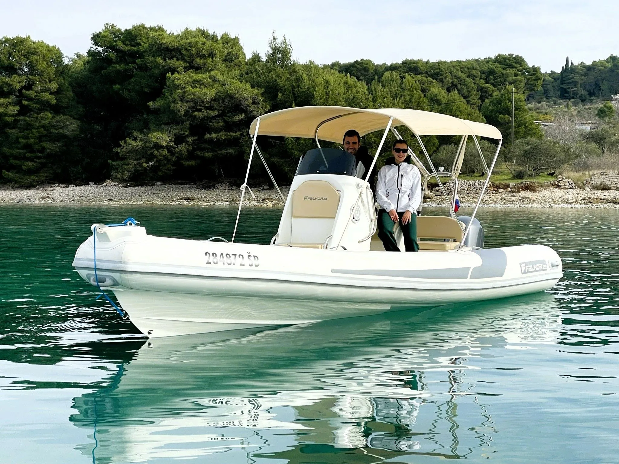 Explore Šibenik on a 6.49m Rental Falkor 22