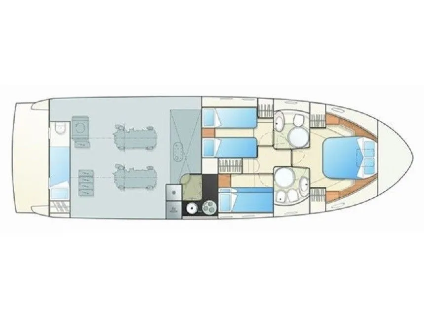 Charter a 14.35m Ferretti 460 in Podstrana