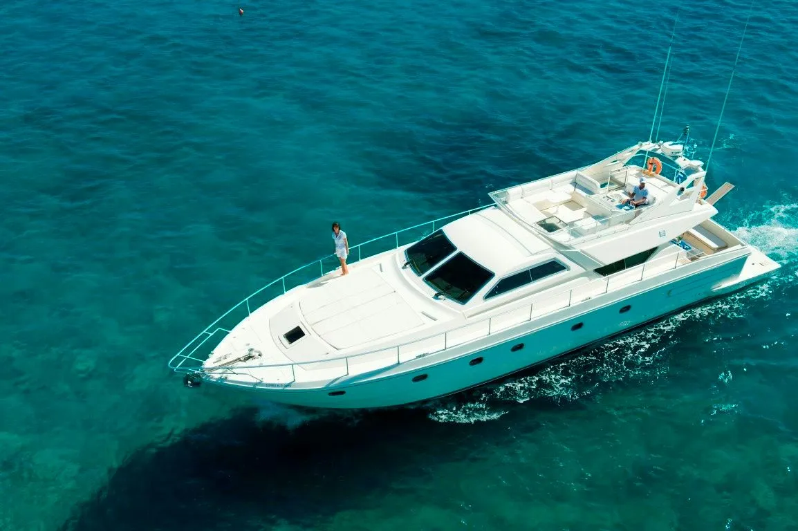 Explore Agios Nikolaos on a 18.2m Rental Ferretti 60