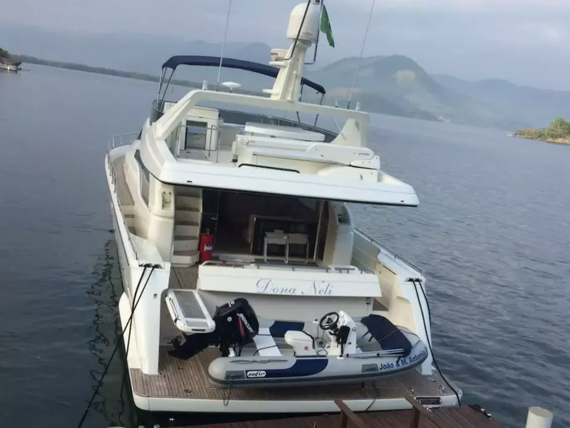 Explore Bracui on a 21.3m Rental Motor Yacht