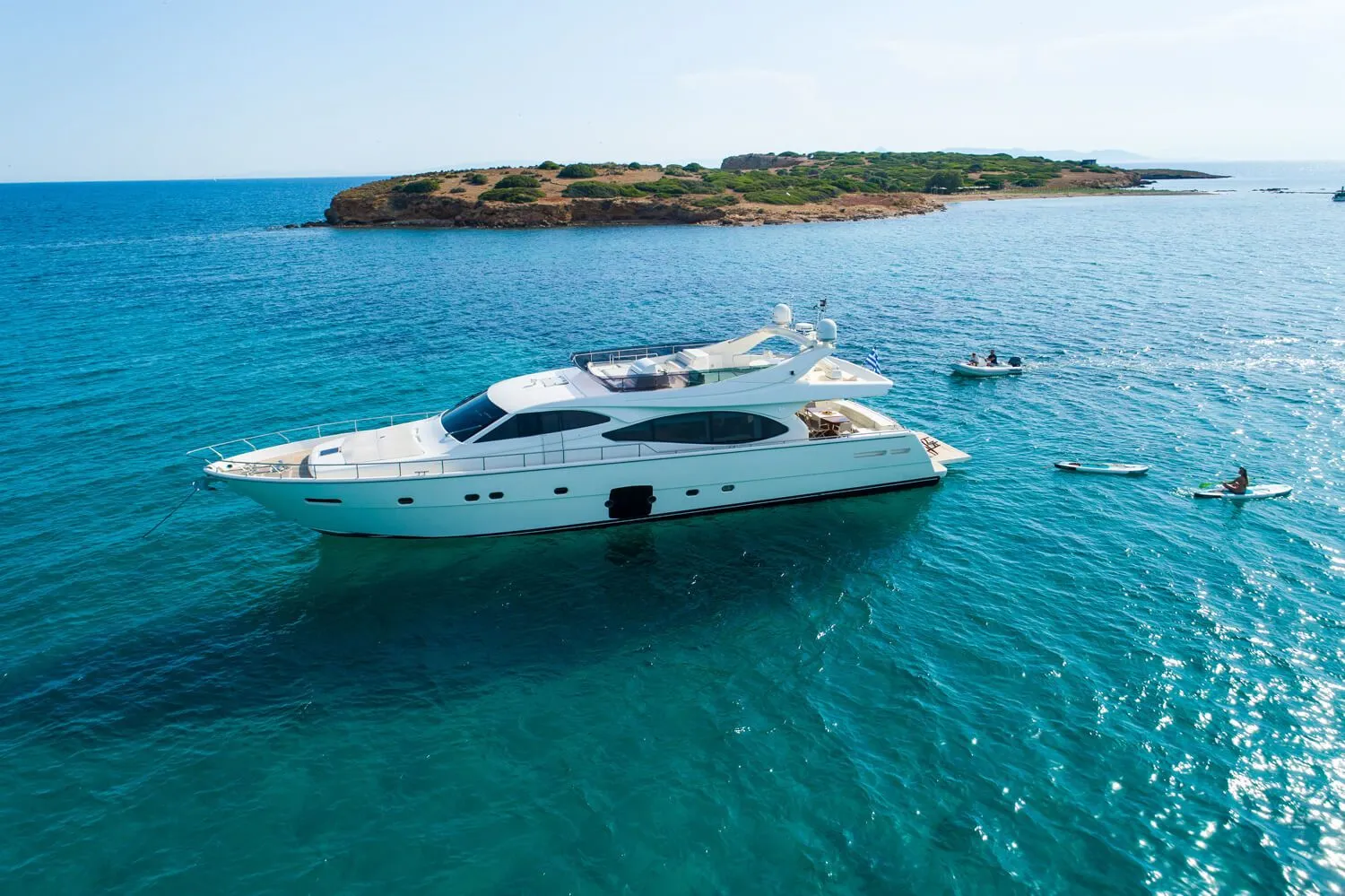 Explore Elliniko on a 24.05m Rental Ferretti 780