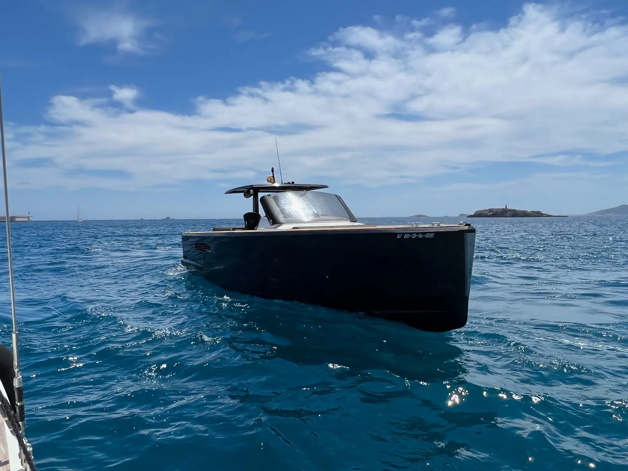 Explore Sant Antoni de Portmany on a 11.99m Rental Fjord 40