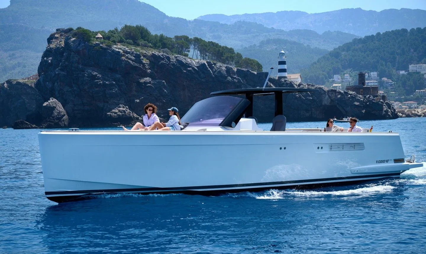 Explore Port de Soller on a 12m Rental Motor Yacht
