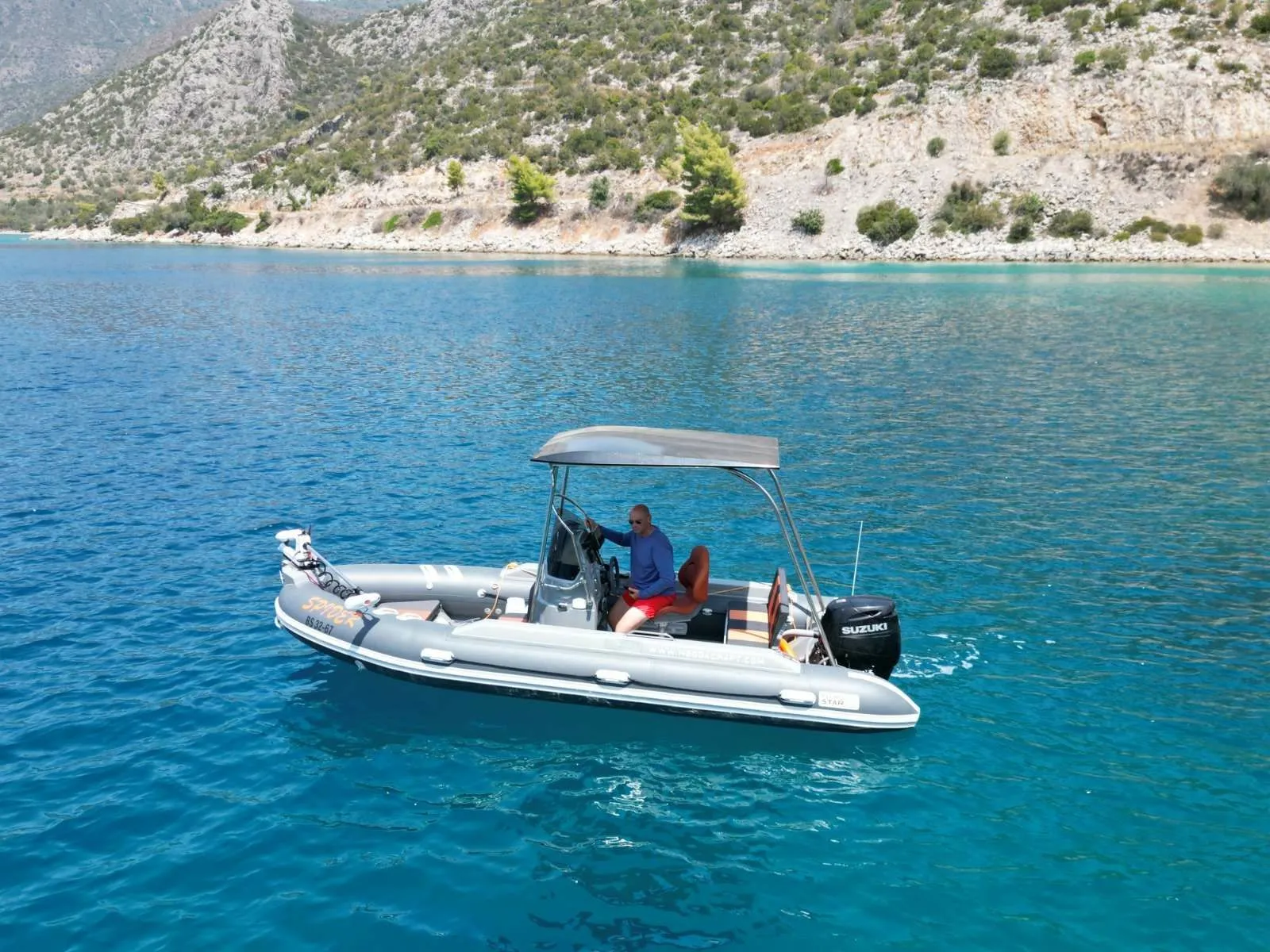Rent a 5.8m Fjordstar 580 Motor Boat in Nea Peramos