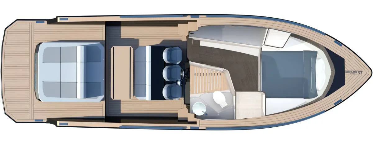 Rent a 11.4m Focus Forza 40 in Ibiza Town