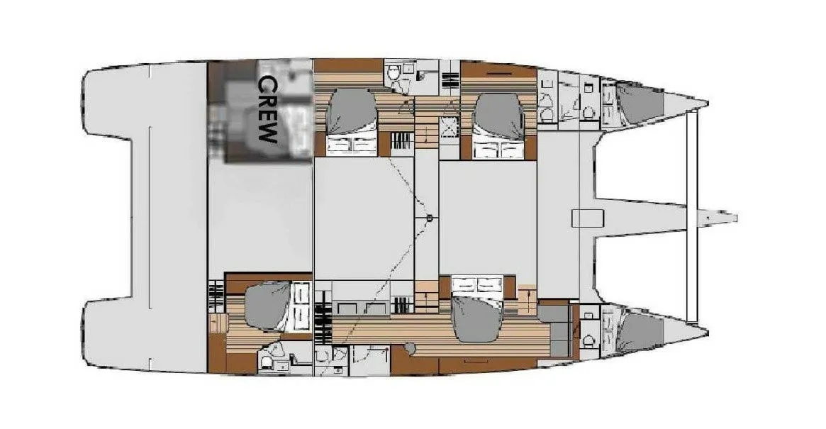 19.49m Philipsburg 4 Cabin Catamaran Hire