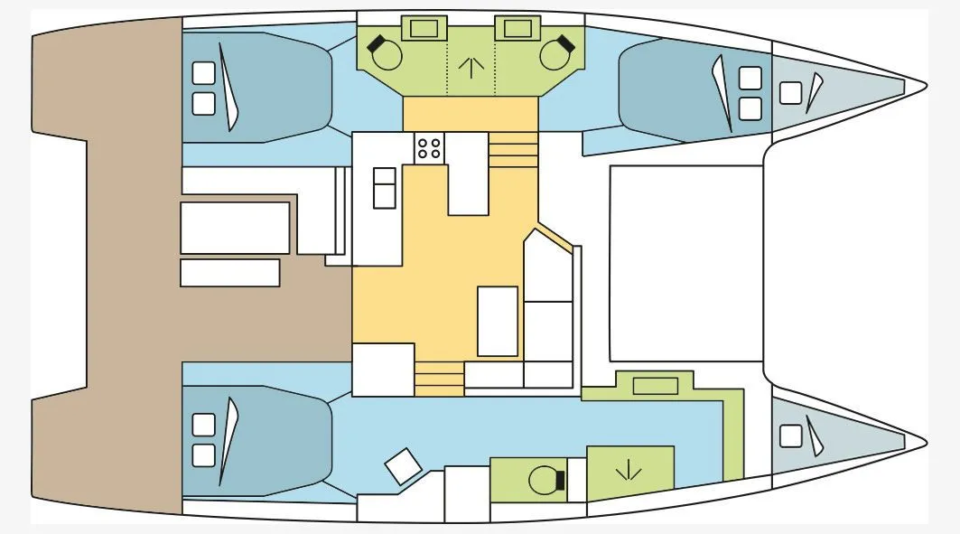 Charter a 12.5m Fountaine Pajot Astrea 42 Catamaran in Bormes-les-Mimosas