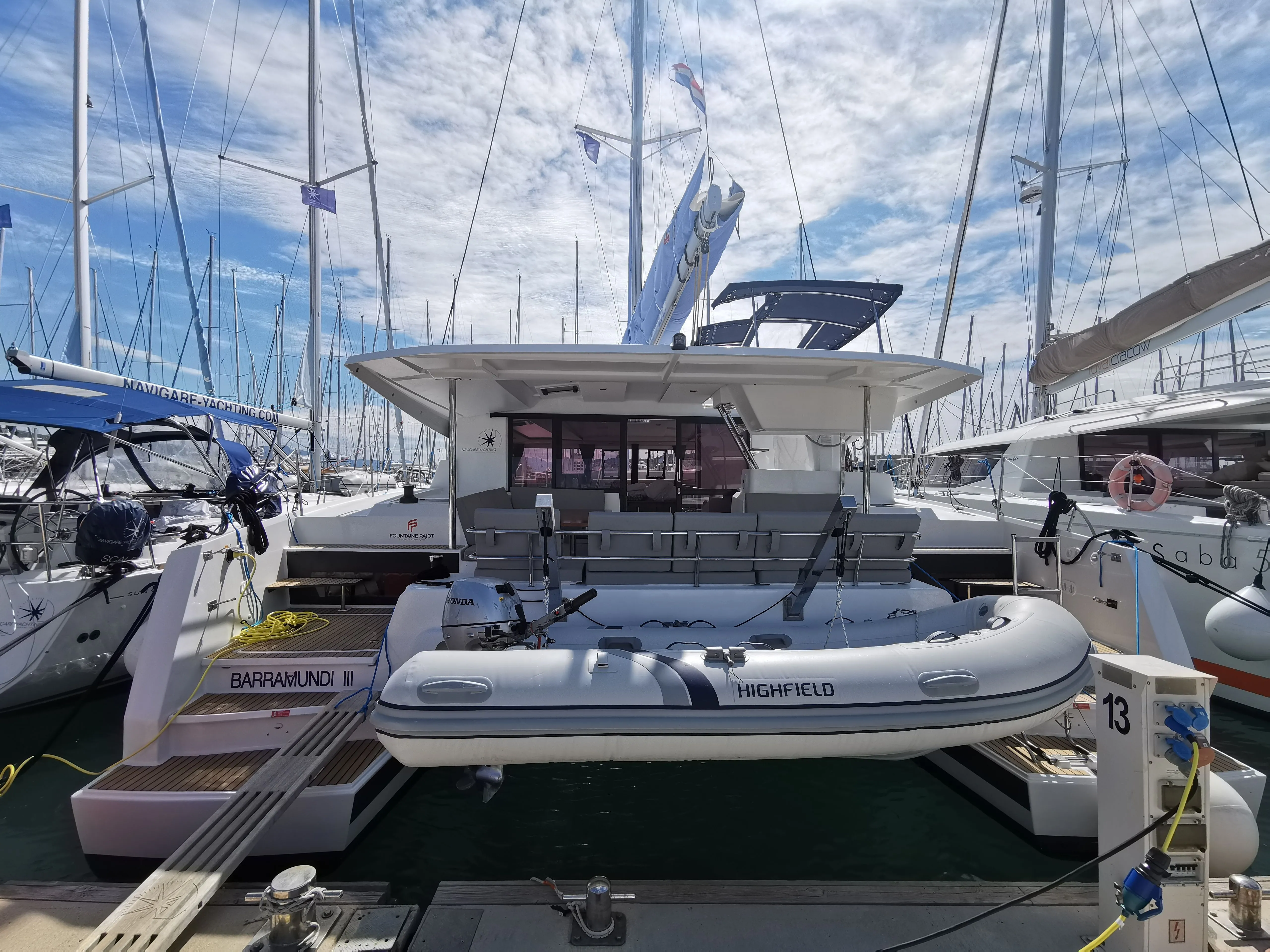 Explore Trogir on a 12.58m Rental Fountaine Pajot Astrea 42