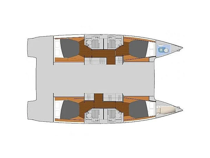 Charter a 12.58m 5 Cabin Catamaran in Lavrion