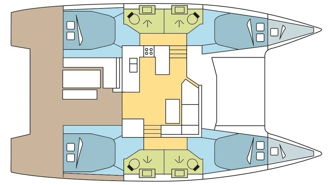 Charter a 12.58m Fountaine Pajot Astrea 42 in Gouvia