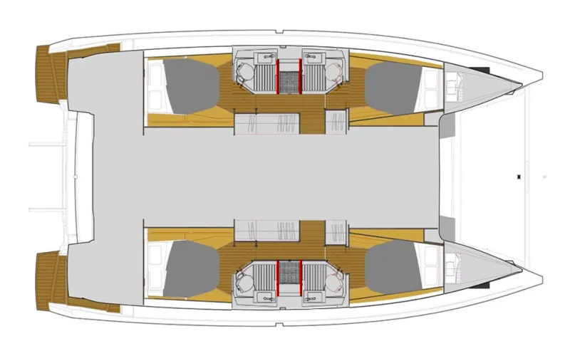 Charter a 12.58m 6 Cabin Catamaran in Koolbaai