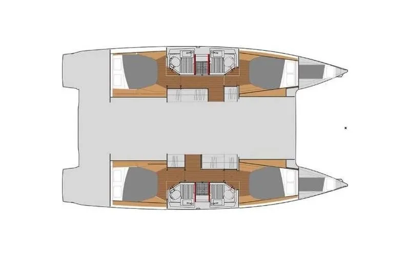 Charter a 12.58m 6 Cabin Catamaran in Koolbaai