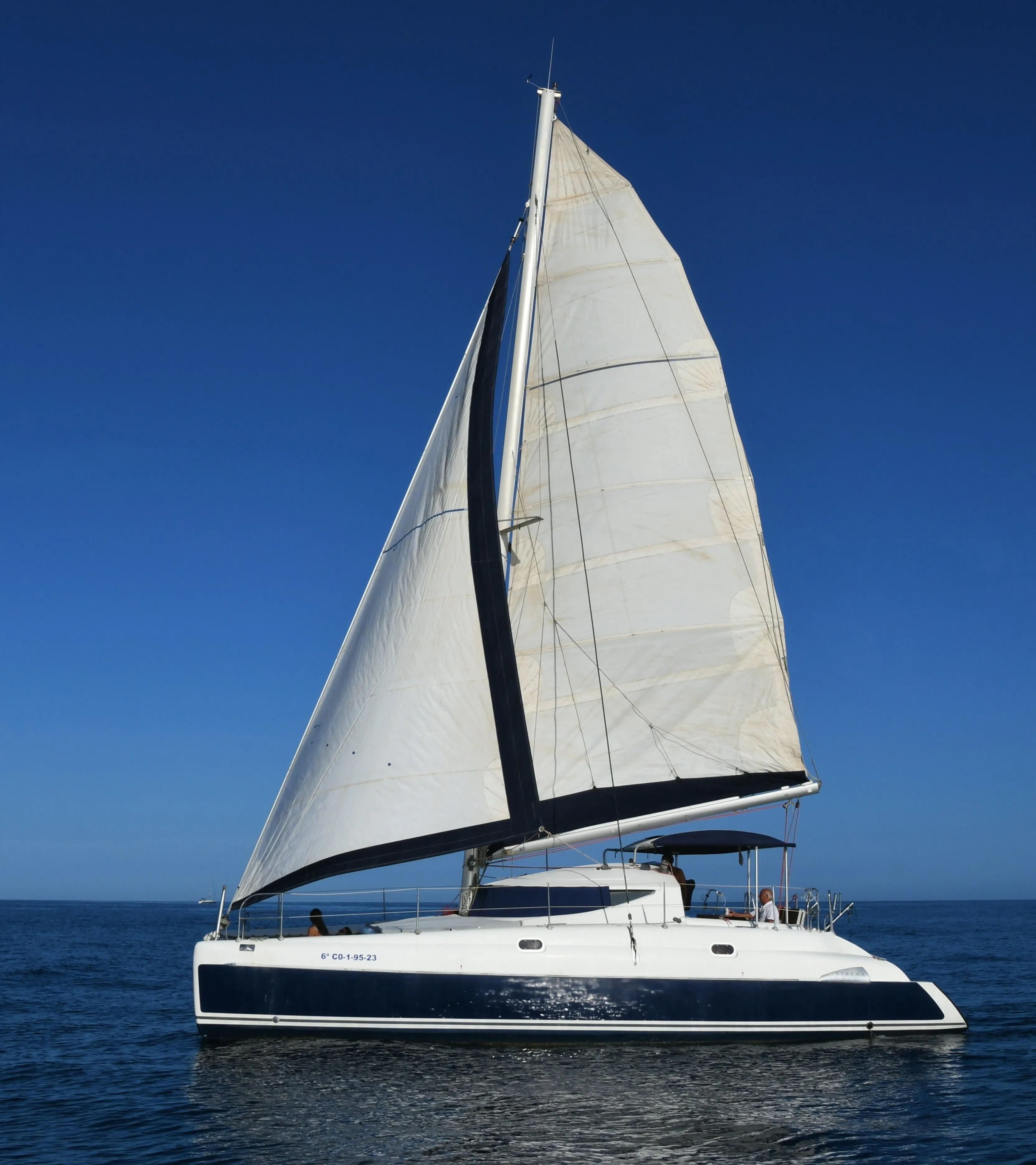 Explore Benalmádena on a 11.6m Fountaine Pajot Athena 38 Catamaran Rental