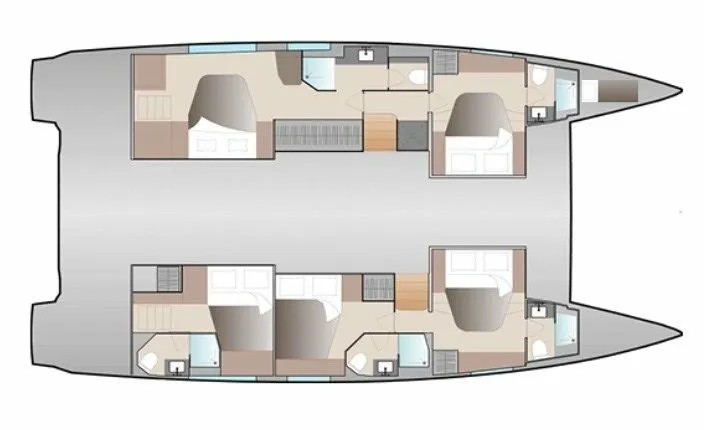 15.54m Saint-Raphaël Fountaine Pajot Aura 51 Hire