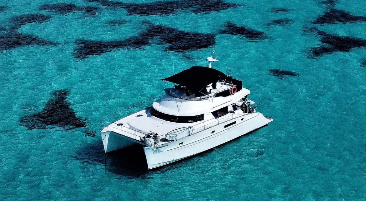 Rent a 13.95m 3 Cabin Power Catamaran in Eden Island