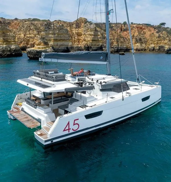 Explore Arzon on a 13.45m 4 Cabin Catamaran Rental