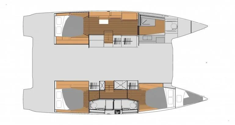 Rent a 13.45m Fountaine Pajot Elba 45 Catamaran in Marseille