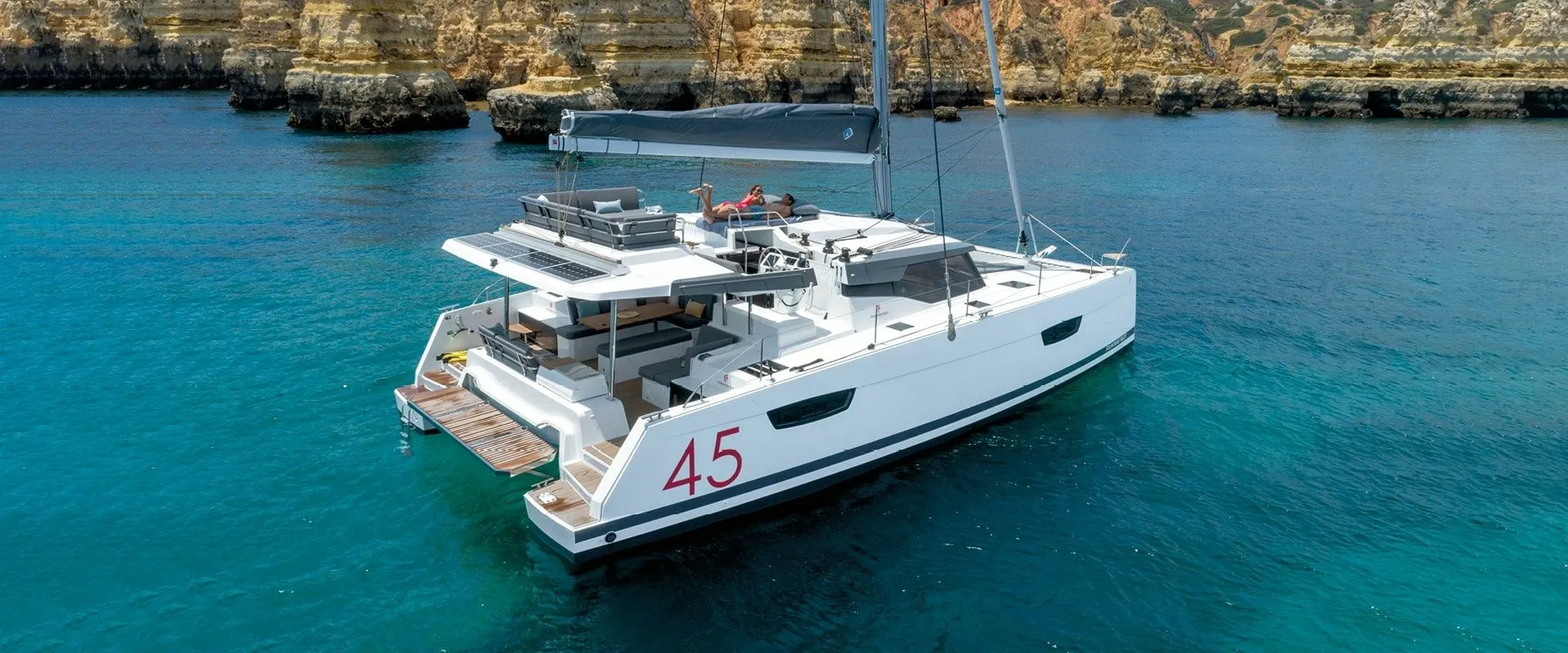 Explore Jamestown on a 13.45m 4 Cabin Catamaran Rental