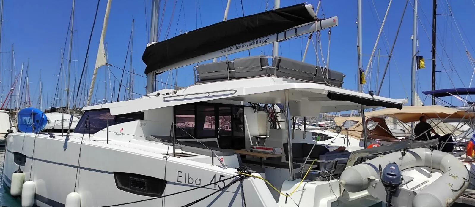 Rent a 13.45m 6 Cabin Catamaran in Lavrion